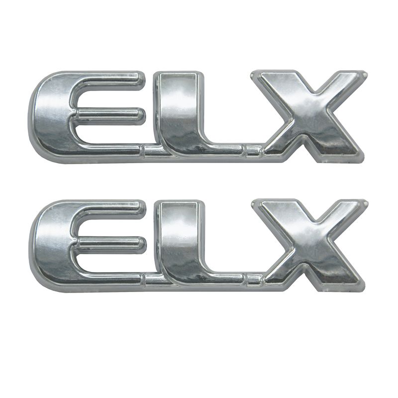 آرم بغل گلگیر خودرو بیلگین طرح ای ال ایکس مدل elx2 مناسب برای سمند بسته 2 عددی