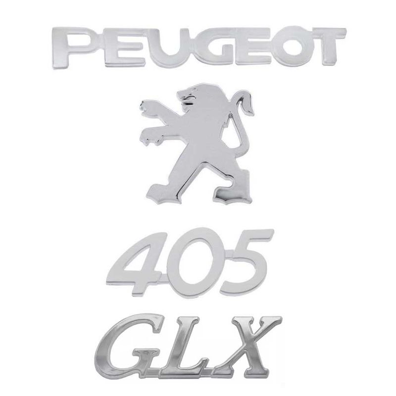 آرم صندوق عقب خودرو قطعه سازان کبیر مدل pug 405glxn 3010229 مناسب برای پژو 405 مجموعه 4 عددی