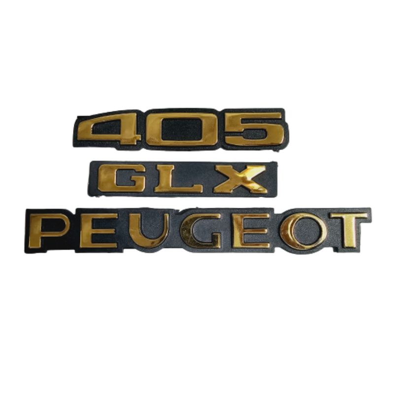 آرم صندوق عقب خودرو چیکال مدل p 272 glx gold مناسب برای پژو 405 مجموعه 3 عددی
