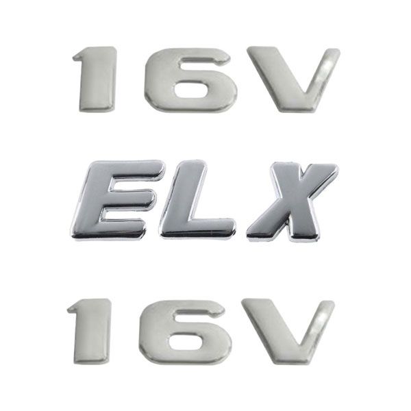 آرم گلگیر و صندوق خودرو چیکال طرح elx 16v مناسب برای پارس elx بسته 3 عددی