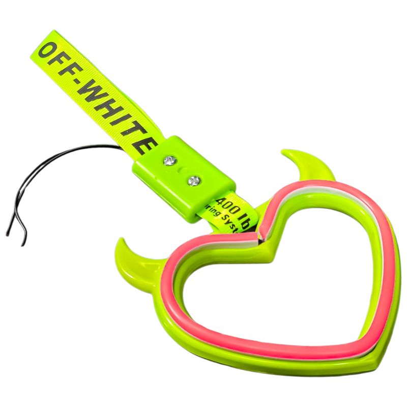آویز تزئینی خودرو فورس مدل سوریکاوا چراغ دار کد lime.pnk