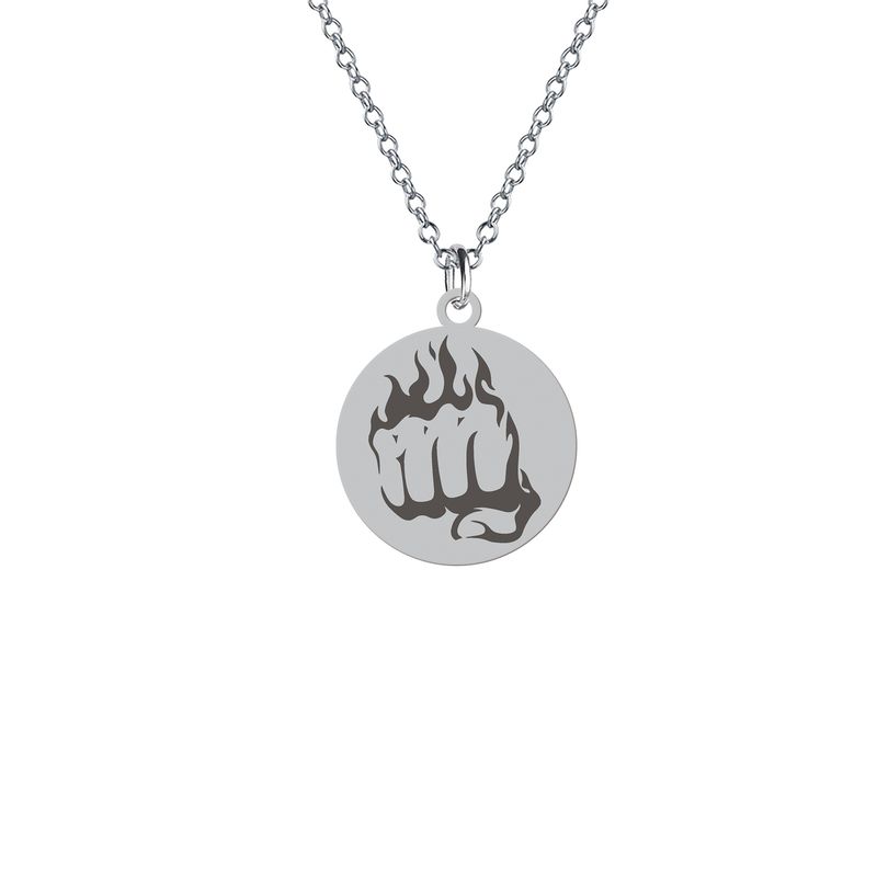 آویز تزئینی خودرو هایکا مدل فانتزی مشت آتشین کد am.jh 393