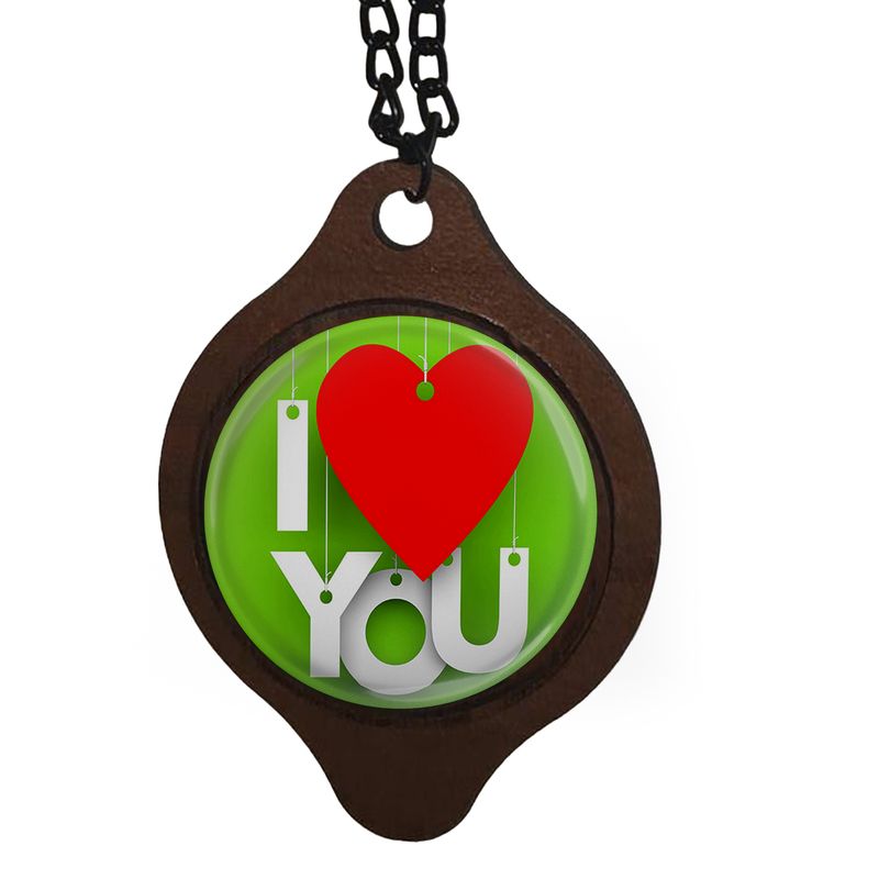 آویز تزیینی خودرو طرح i love you کد 1084