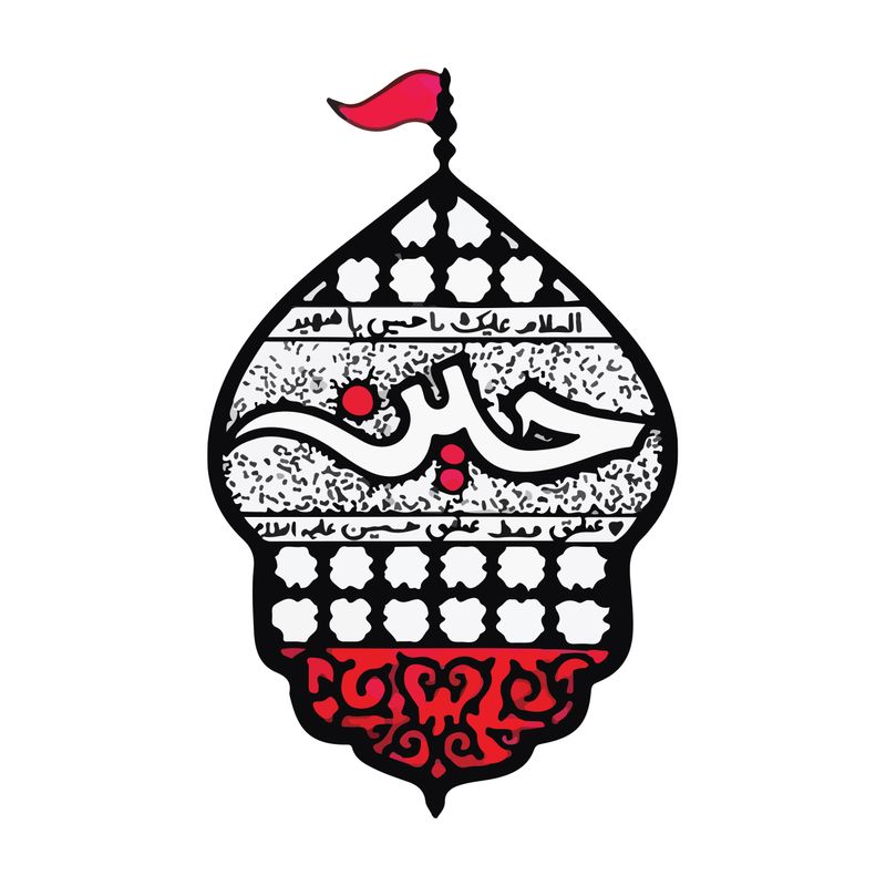 استیکر خودرو پویا مارکت طرح حسین کد 477