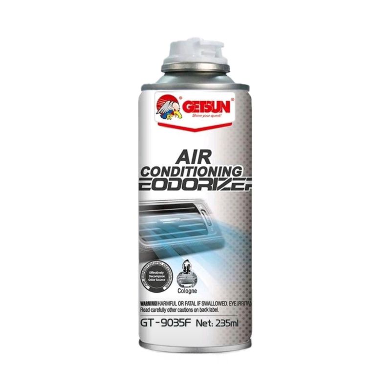 اسپری آنتی باکتریال سیستم تهویه خودرو گتسان مدل gt 9035f با رایحه cologne حجم 235 میلی‌لیتر