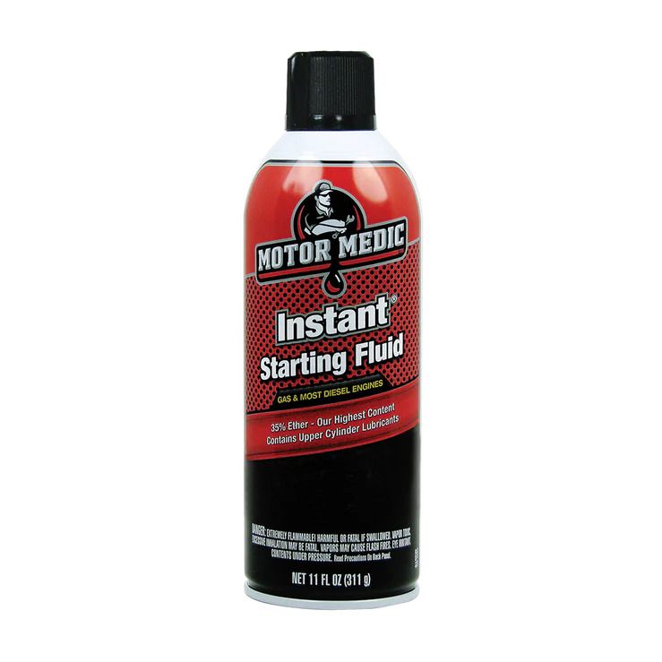 اسپری اتر استارت سریع خودرو موتور مدیک مدل instant starting fluid حجم 311 میلی لیتر