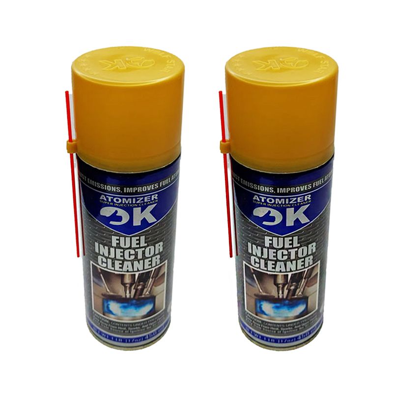 اسپری انژکتور شوی خودرو اوکی مدل cleaner حجم 450 میلی لیتر مجموعه 2 عددی