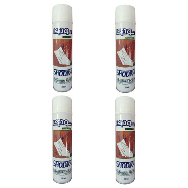 اسپری براق کننده چوب و چرم شودیکا مدل 004 حجم 300 میلی لیتر مجموعه 4 عددی