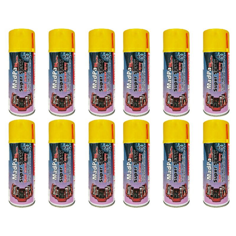 اسپری تمیز کننده انژکتور و دریچه گاز گروه مدپا مدل سوپر حجم 400 میلی لیتر بسته 12 عددی