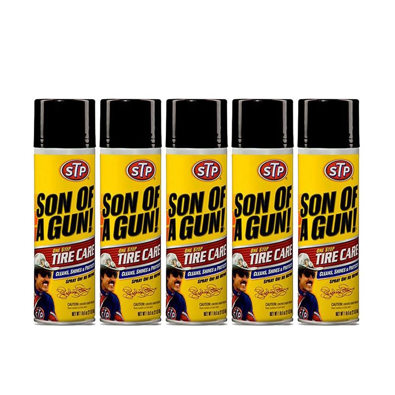 اسپری تمیز کننده لاستیک خودرو اس تی پی مدل son of a gun بسته 5 عددی