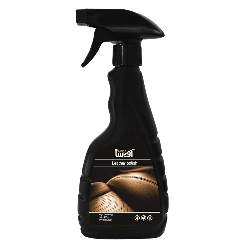 اسپری تمیزکننده و محافظ چرم خودرو آویسا مدل av 450cl1122 حجم 450 میلی لیتر