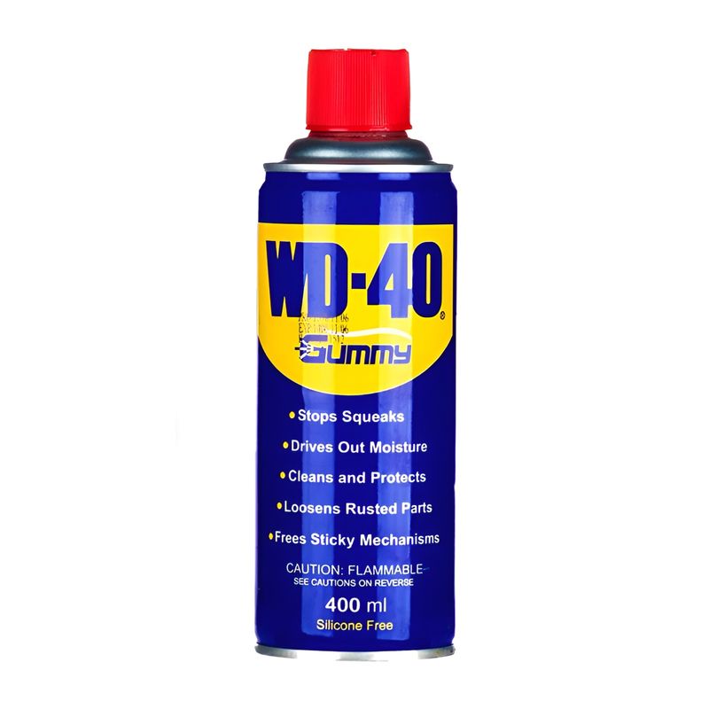 اسپری روان کننده و زنگبر قطعات مکانیکی خودرو گامی مدل wd40 سیلیکون فری حجم 400 میلی لیتر