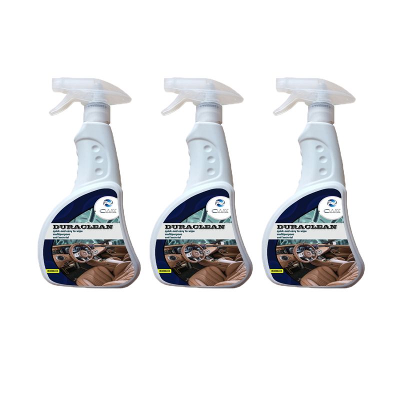 اسپری صفرشویی خودرو سی واکس مدل duraclean حجم 500 میلی لیتر بسته سه عددی