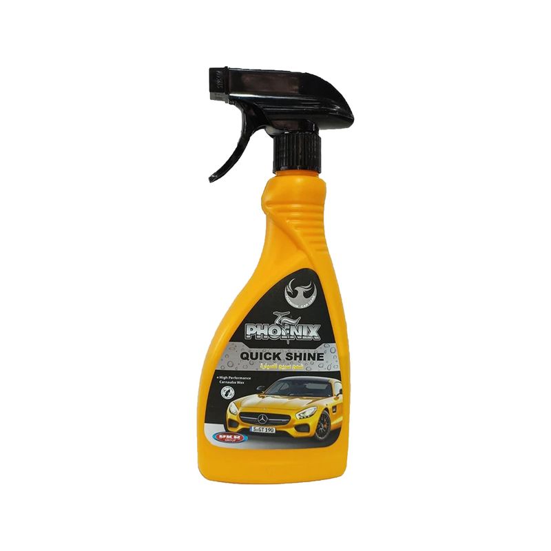 اسپری واکس بدنه خودرو فونیکس مدل quick shine حجم 600 میلی لیتر