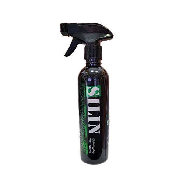 اسپری واکس لاستیک و براق کننده و محافظ تایر سیلین مدل shine حجم 500 میلی لیتر