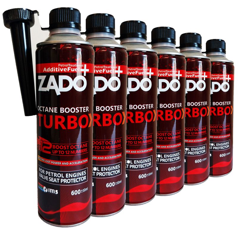 اکتان بوستر زادو مدل turbo حجم 600 میلی لیتر بسته 6 عددی