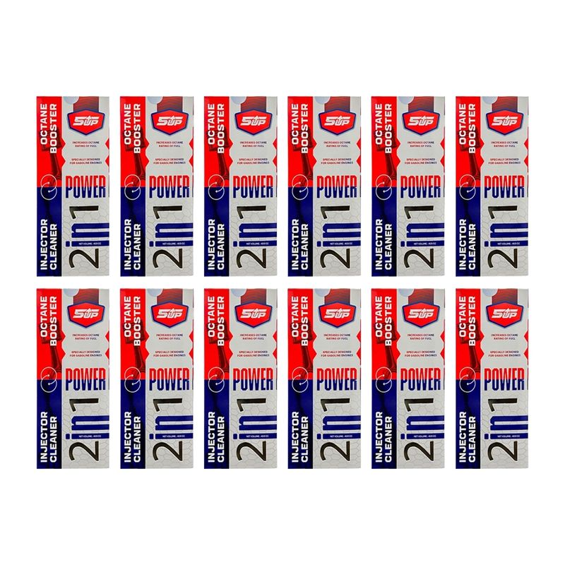 اکتان بوستر و انژکتور شوی دو کاره فایوآپ مدل power 2 in 1 حجم 400 میلی لیتر بسته 12 عددی
