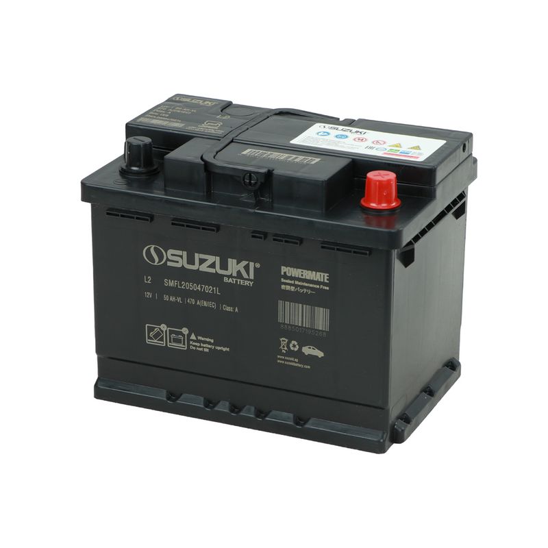 باتری اتمی 12 ولت 50 آمپر خودرو سوزوکی مدل کد szbt 50
