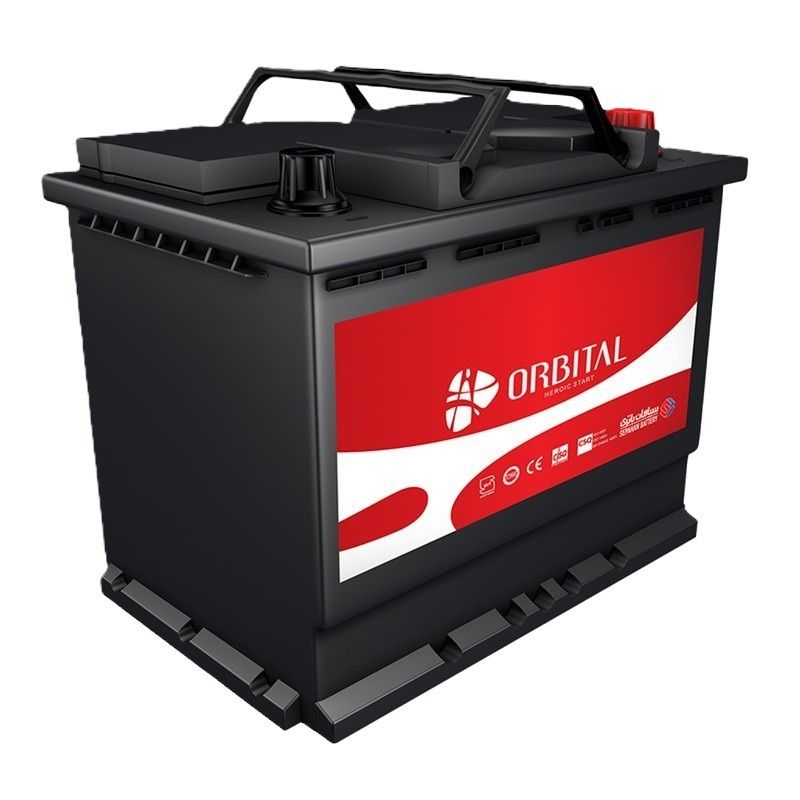 باتری اتمی 12 ولت 50 آمپر خودرو سپاهان باطری مدل اوربیتال l2