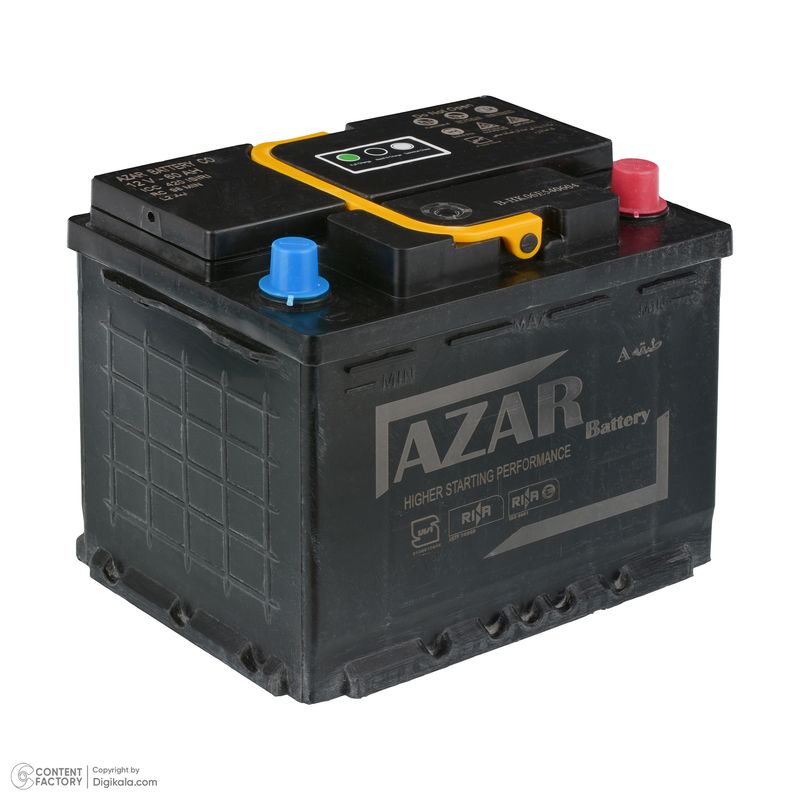 باتری اتمی 12 ولت 70 آمپر خودرو آذر باتری مدل gc290