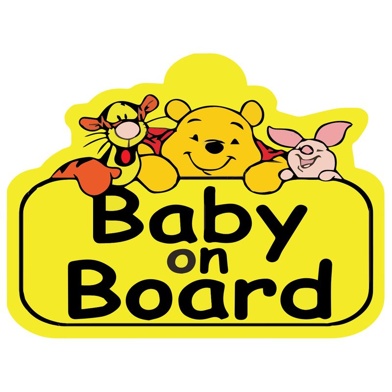 برچسب بدنه خودرو طرح baby on board مدل po