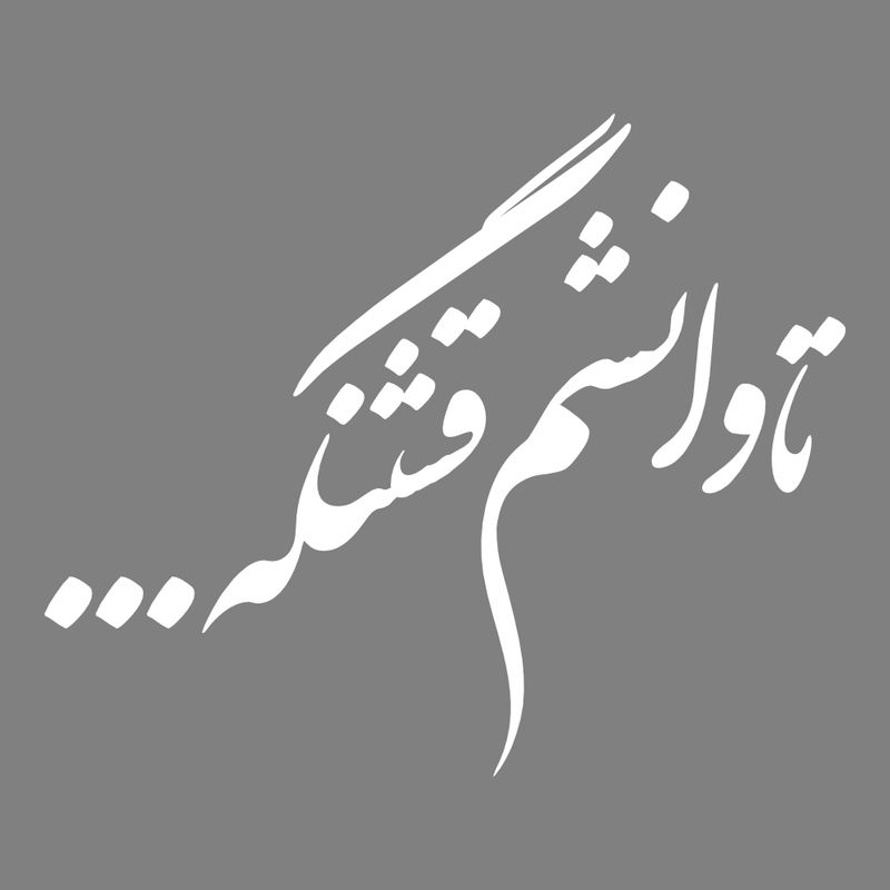 برچسب بدنه خودرو طرح تاوانشم قشنگه... کد mt w432