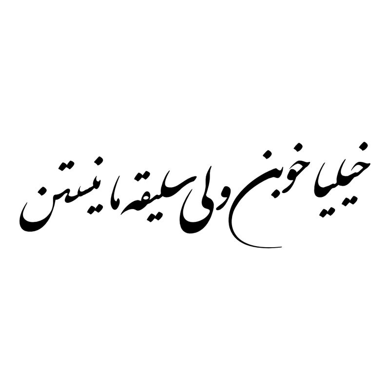 برچسب بدنه خودرو طرح خیلیا خوبن ولی سلیقه ما نیستن کد mt b169
