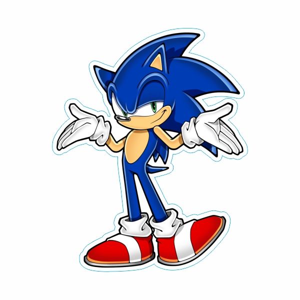 برچسب بدنه خودرو طرح سونیک sonic کد 1
