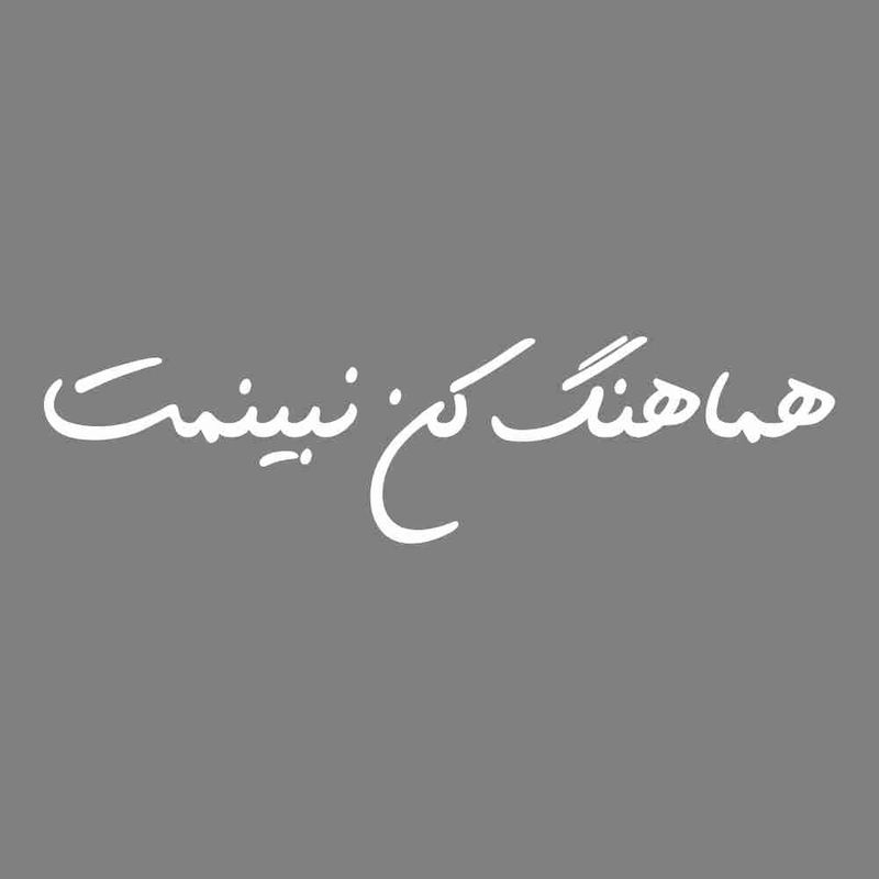 برچسب بدنه خودرو طرح هماهنگ کن نبینمت کد mt w451