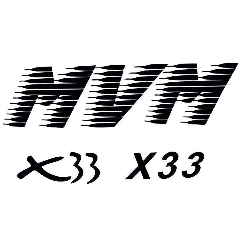برچسب خودرو قاب زاپاس طرح mvm x33