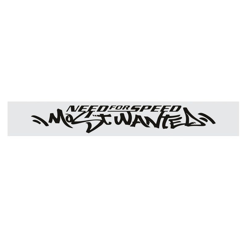 برچسب شیشه خودرو طرح ویندشیلد مدل آفتابگیر most wanted