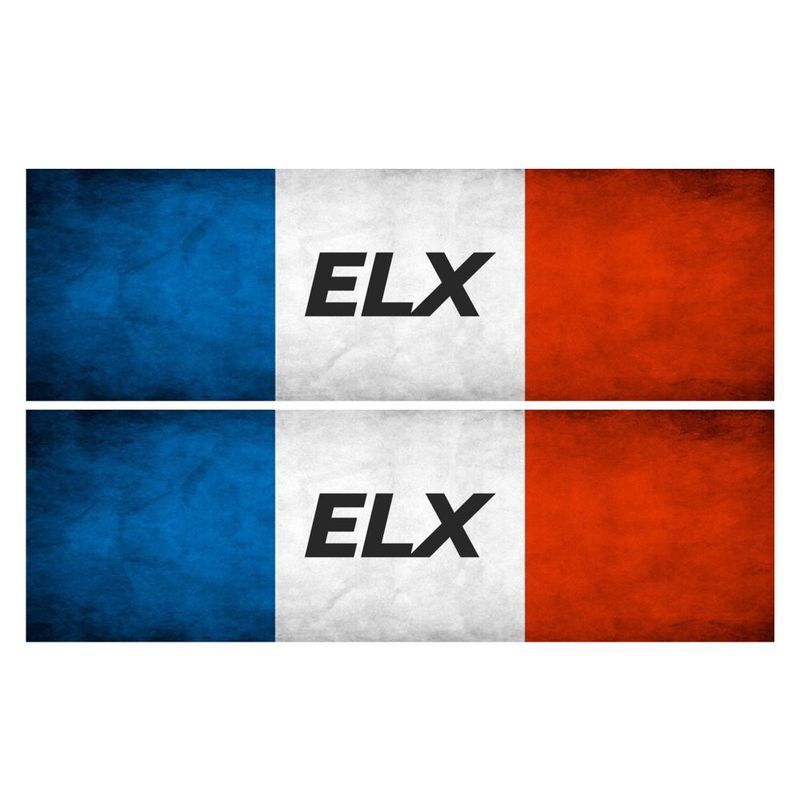 برچسب پارکابی خودرو رایسان طرح elx کد sb033 بسته 2 عددی