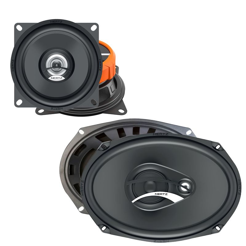 بلندگو پشت خودرو هرتز مدل dcx690.3 100.3 سایز 4 9*6 اینچ بسته 4 عددی