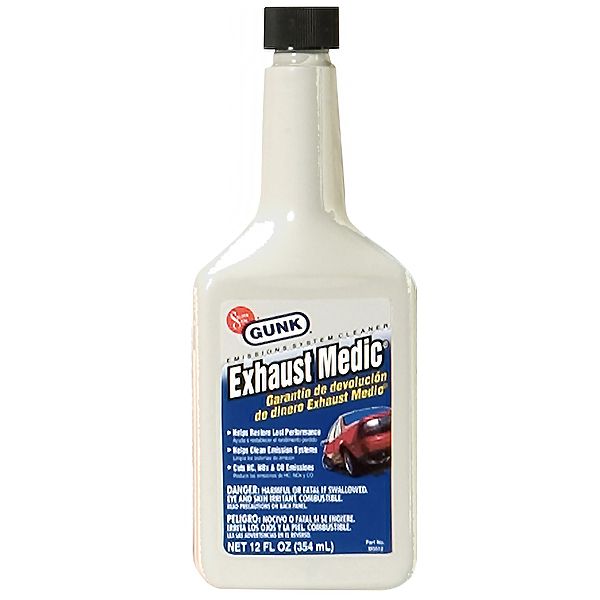 تمیزکننده سیستم سوخت خودرو گانک مدل exhaust medic حجم 354 میلی لیتر