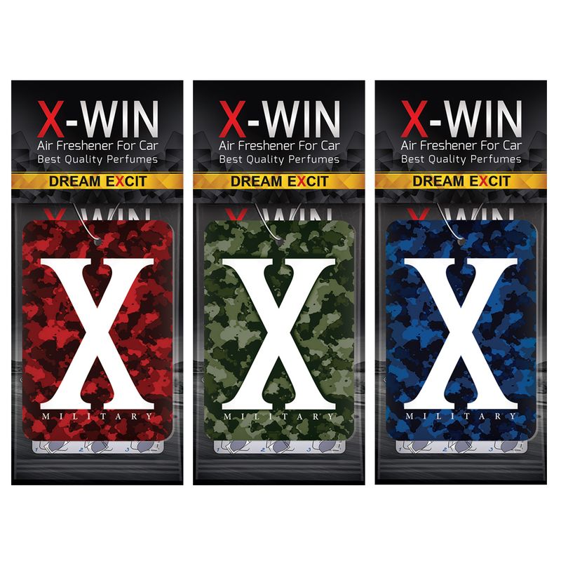 خوشبو کننده خودرو ایکس وین کد x3 مجموعه 3 عددی
