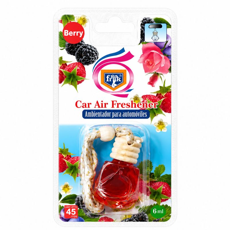 خوشبوکننده خودرو فرانک مدل c 20 با رایحه بری و گل های معطر حجم 6 میلی‌لیتر