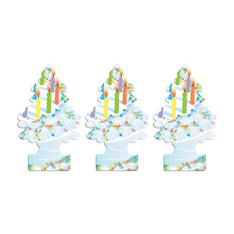 خوشبوکننده خودرو لیتل تریس مدل trees رایحه !celebrate بسته 3 عددی