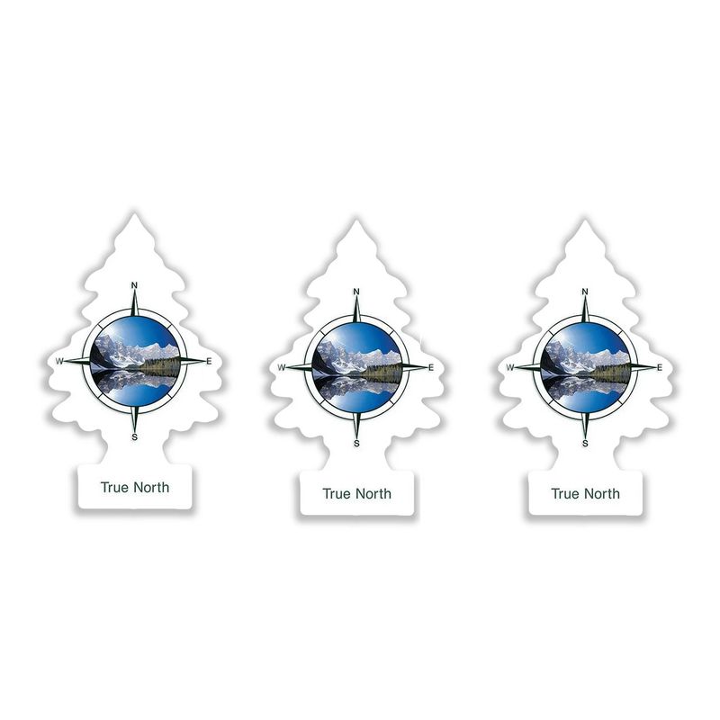 خوشبوکننده خودرو لیتل تریس مدل trees رایحه true north بسته 3 عددی