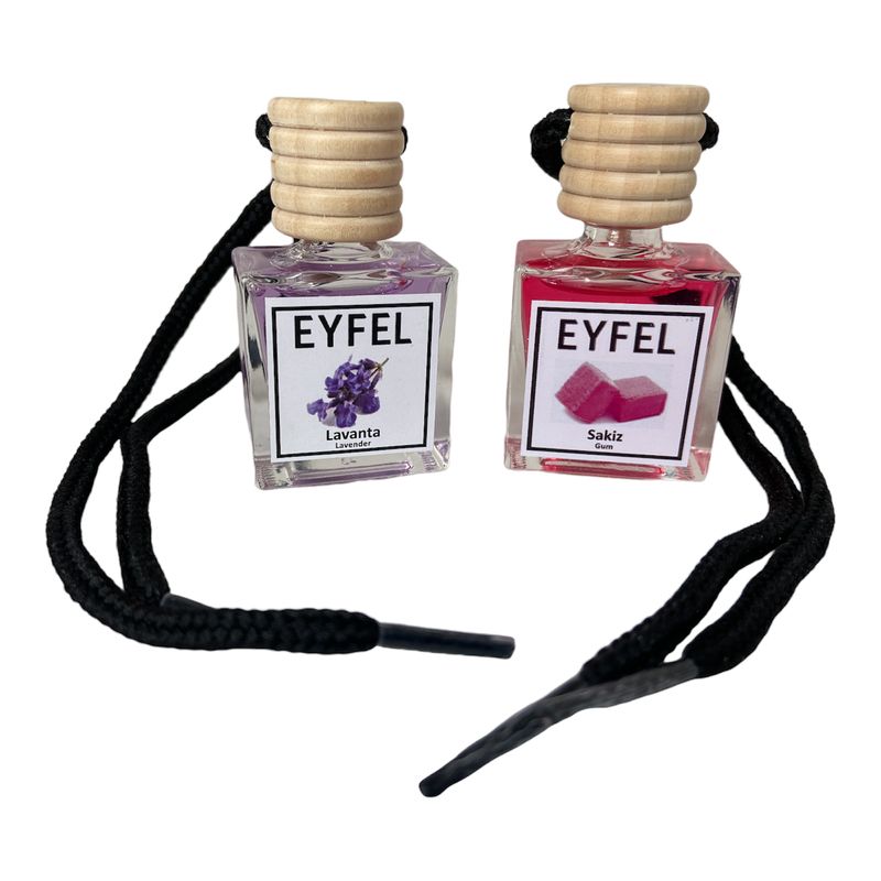 خوشبوکننده هوا خودرو  مدل آدامس و لوندر کد gum lavender حجم 10 میلی لیتر بسته 2 عددی