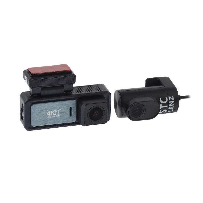 دوربین ثبت وقایع اس تی سی مدل mini car camera به همراه دوربین عقب و کیت برق مستقیم و رم 64