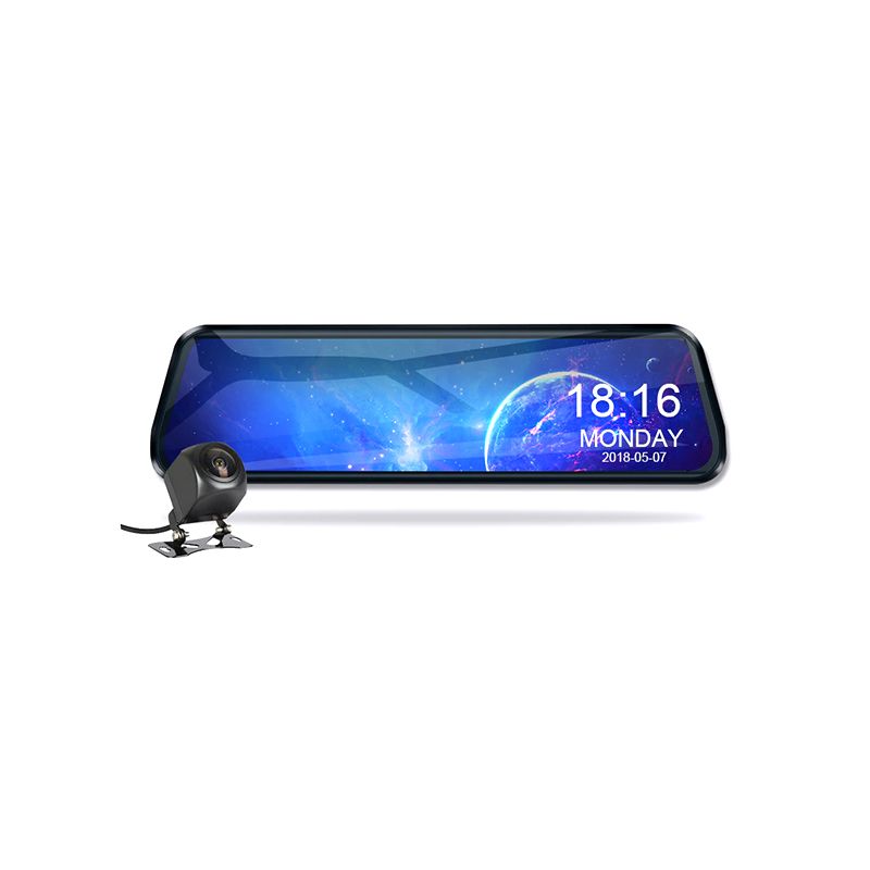 دوربین ثبت وقایع خودرو آلپاین آینه ای به همراه دوربین عقب مدل drm m10