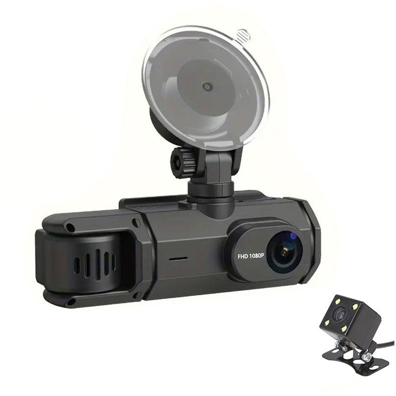 دوربین ثبت وقایع خودرو مدل 3 لنز actioncam f81 wifi