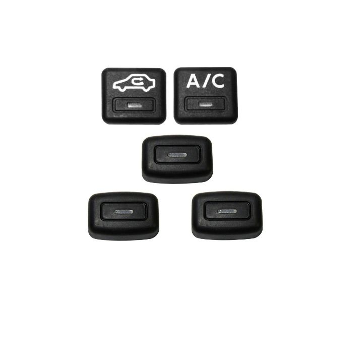 دکمه کلید کولر و شاسی تهویه خودرو مدل ac ch5 مجموعه 5 عددی