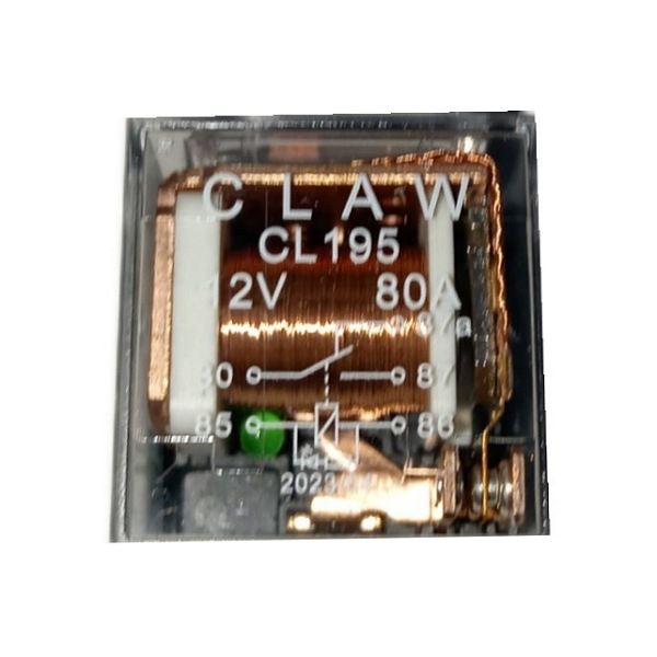 رله بوق 80 آمپر کلاو مدل شیشه ای ضد آب کد cl195pin070