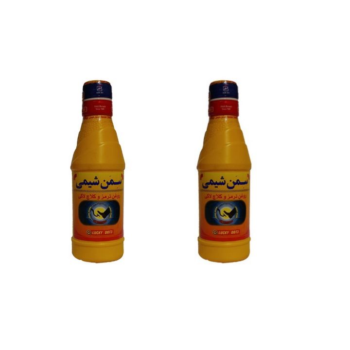 روغن ترمز خودرو سمن مدل dot3 حجم 250 میلی لیتر بسته 2 عددی