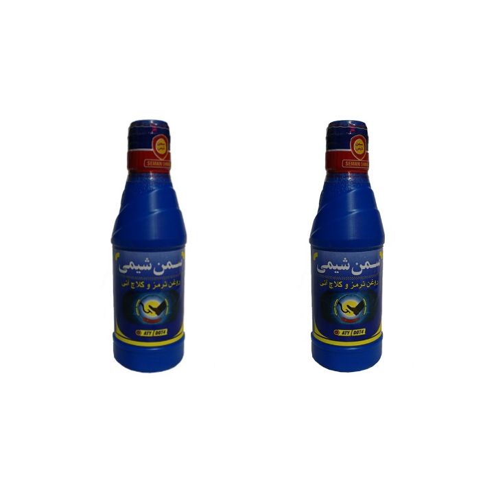 روغن ترمز خودرو سمن مدل dot4 حجم 250 میلی لیتر بسته 2 عددی