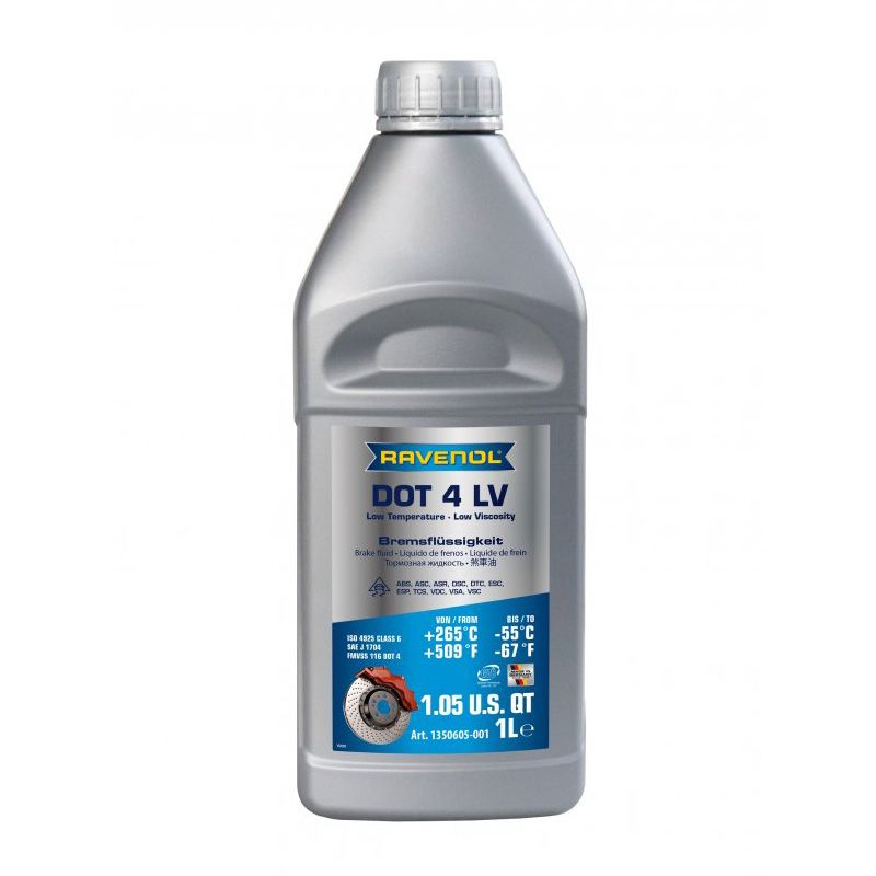 روغن ترمز راونول مدل dot 4 lv ravenol حجم 1 لیتر