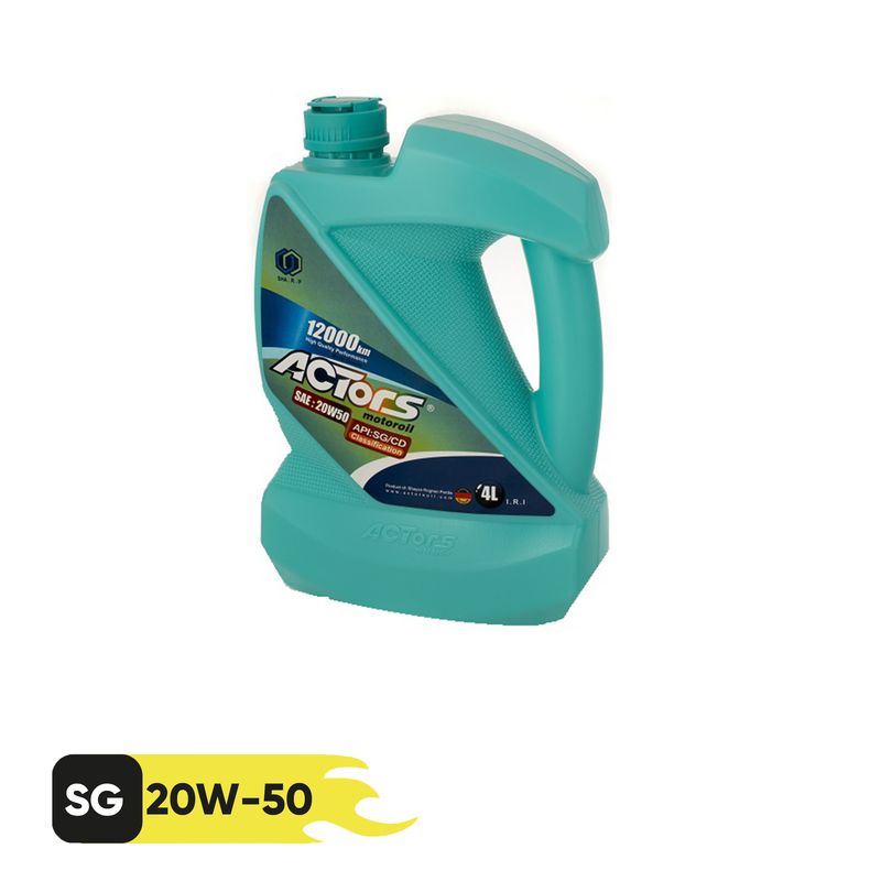 روغن موتور آکتورس مدل12000 sg_cd 20w50 حجم 4 لیتر