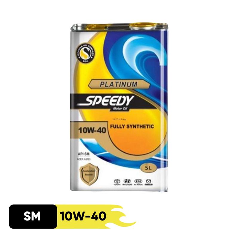 روغن موتور اسپیدی مدل پلاتینیوم 10w40 sm حجم 5 لیتر
