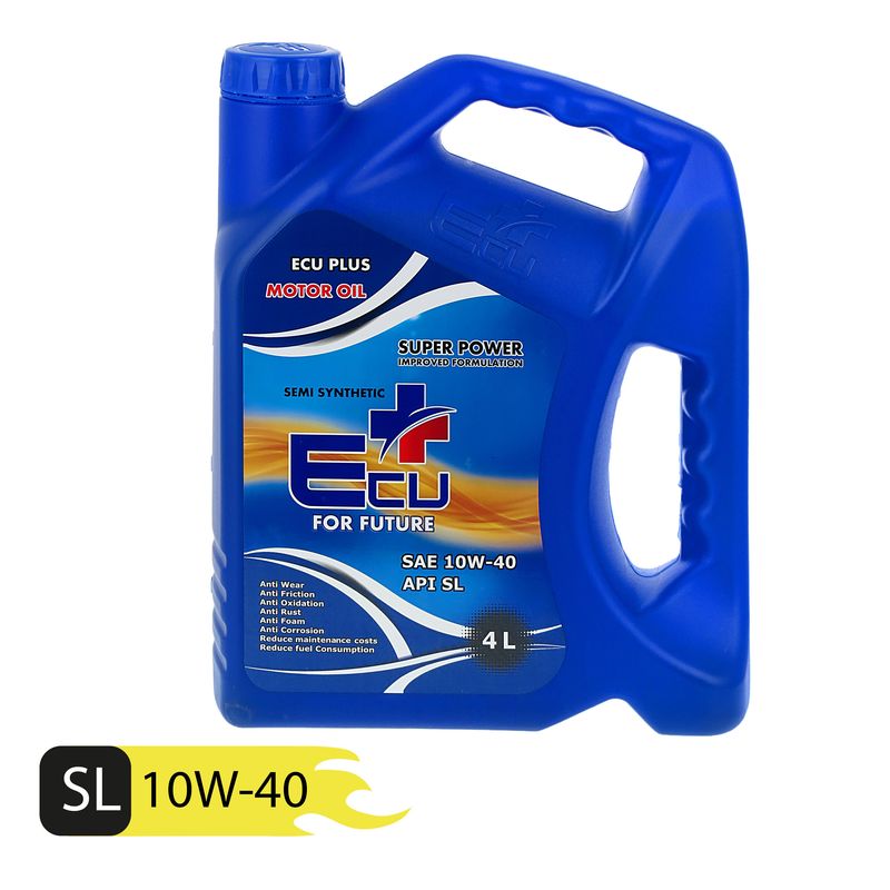 روغن موتور اکو پلاس مدل 10w40 sl  حجم 4 لیتر